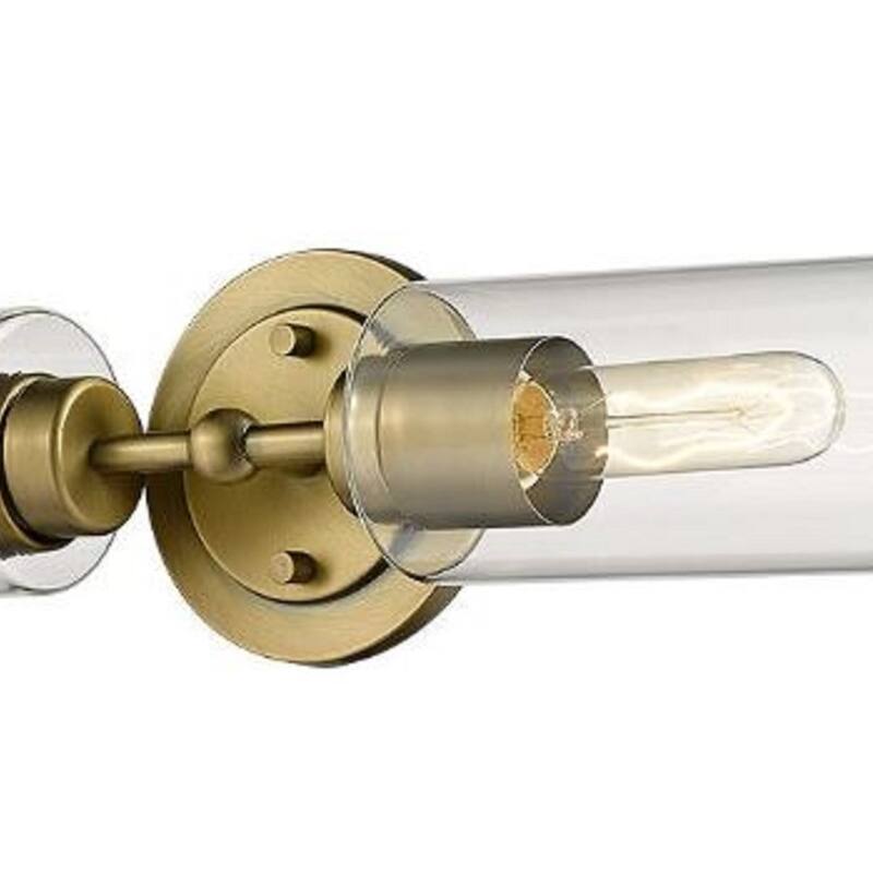 Aged Brass Vanity/Sconce Modern 2-Light