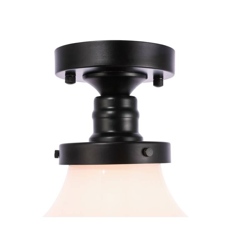 Copper Grove Limassol 1-light Frosted Glass Flush Mount