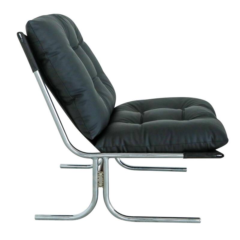 Faux Leather Upholstered Living Room Chair Accent Chair Reading Chair