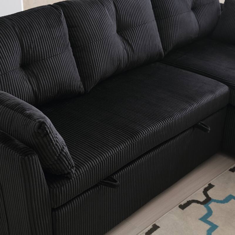 Modular Sectional Sofa L Shaped Modular Couch with Reversible Chaise