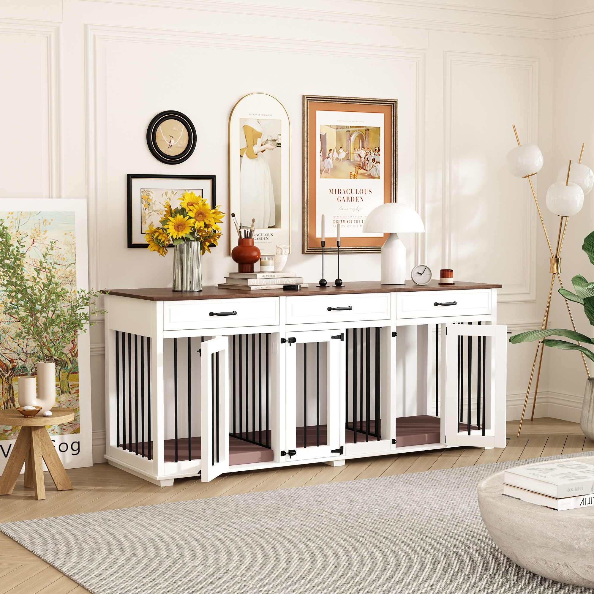 Dog crate entry table online