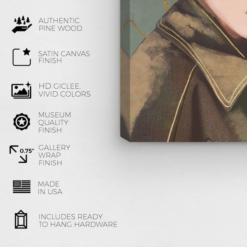 Wynwood Studio Prints Fashion and Glam Hidden in Sight Brown and Light Brown Traditional Wall Art Canvas Print