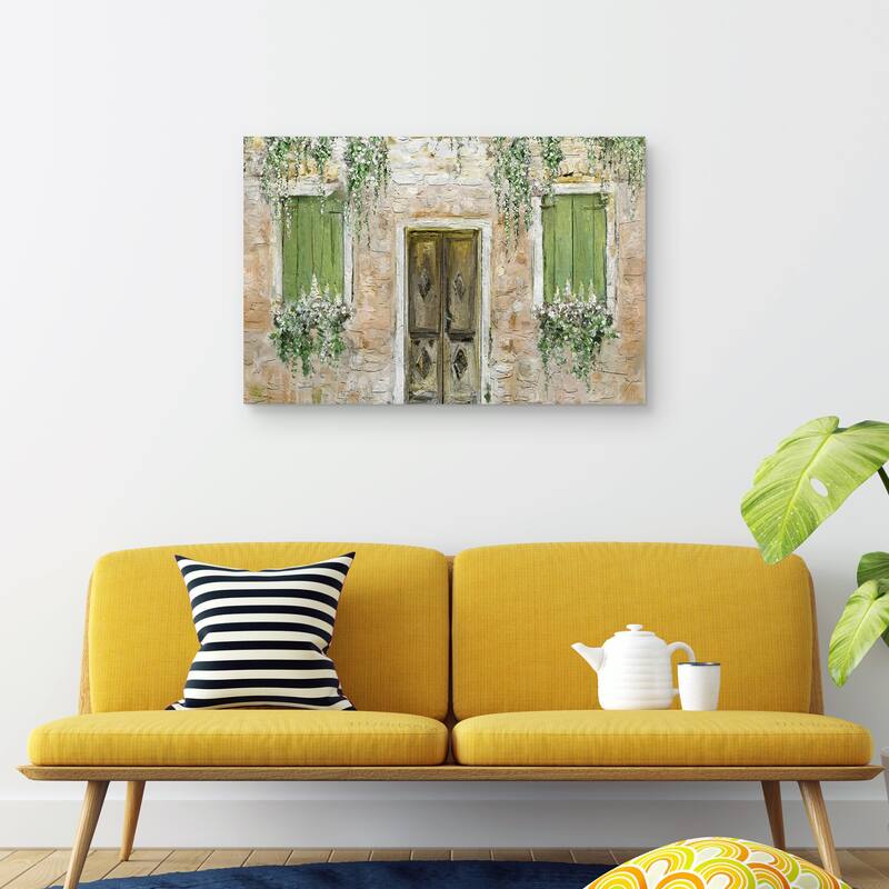Bienvenue Light by Studio Arts Canvas Art Print