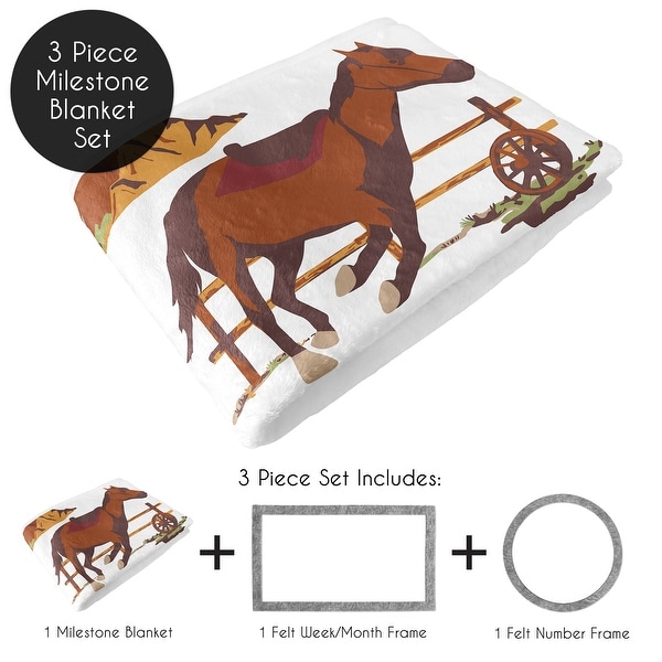 Western best sale milestone blanket