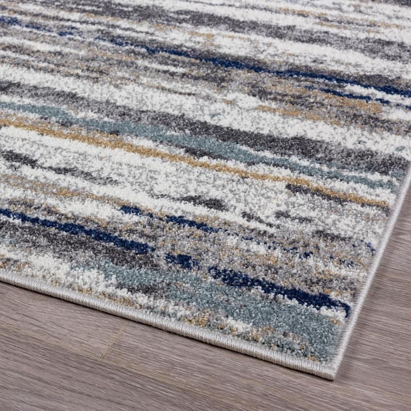 Luxe Weavers Modern Abstract Stripe Area Rug