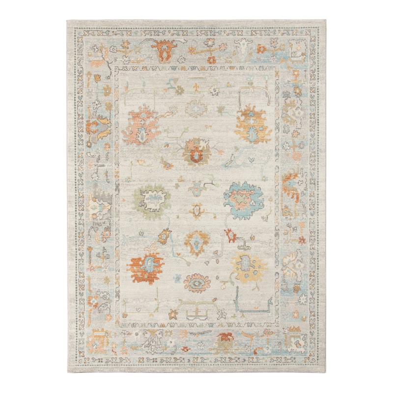 Bohemian Bordered Indoor/Outdoor Area Rug