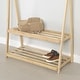 preview thumbnail 9 of 12, South Shore Sweedi Clothes Rack with Storage Shelves