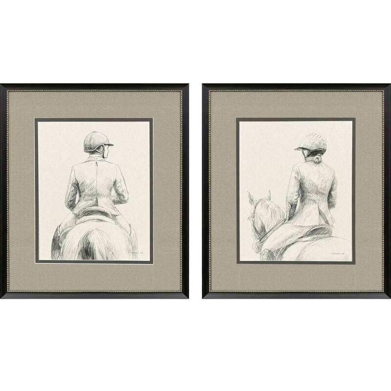 Paragon English Rider Framed Art - Set of 2