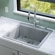 preview thumbnail 5 of 59, Karran Top Mount 25 in. Single Bowl Quartz Kitchen Sink Kit