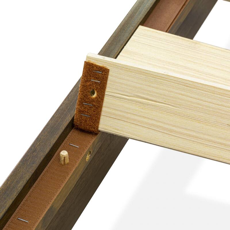 East West Furniture King Platform Bed Frame with 4 Solid Wood Legs and 2 Extra Center Legs (Bed Frame Color Options)