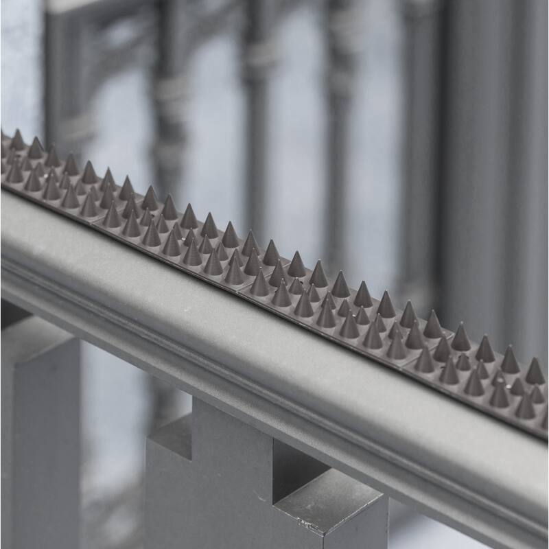 Plastic Repellent Wall Defender Fence Spikes for Birds, 10 Pack