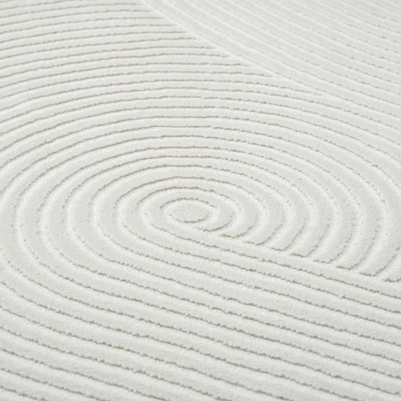 Abani Neutral NTL130 Zen Reiki Circles Area rug