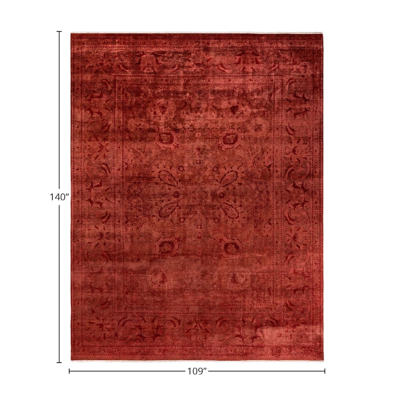 Vibrance, One-of-a-Kind Hand-Knotted Area Rug - Brown, 9' 1" x 11' 8" - 9' 1" x 11' 8"