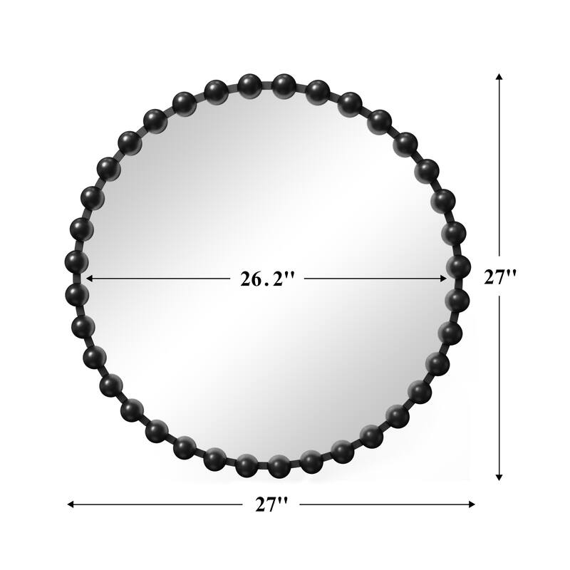 Iron Bead Wall Mirror to Enhance the Overall Otyle