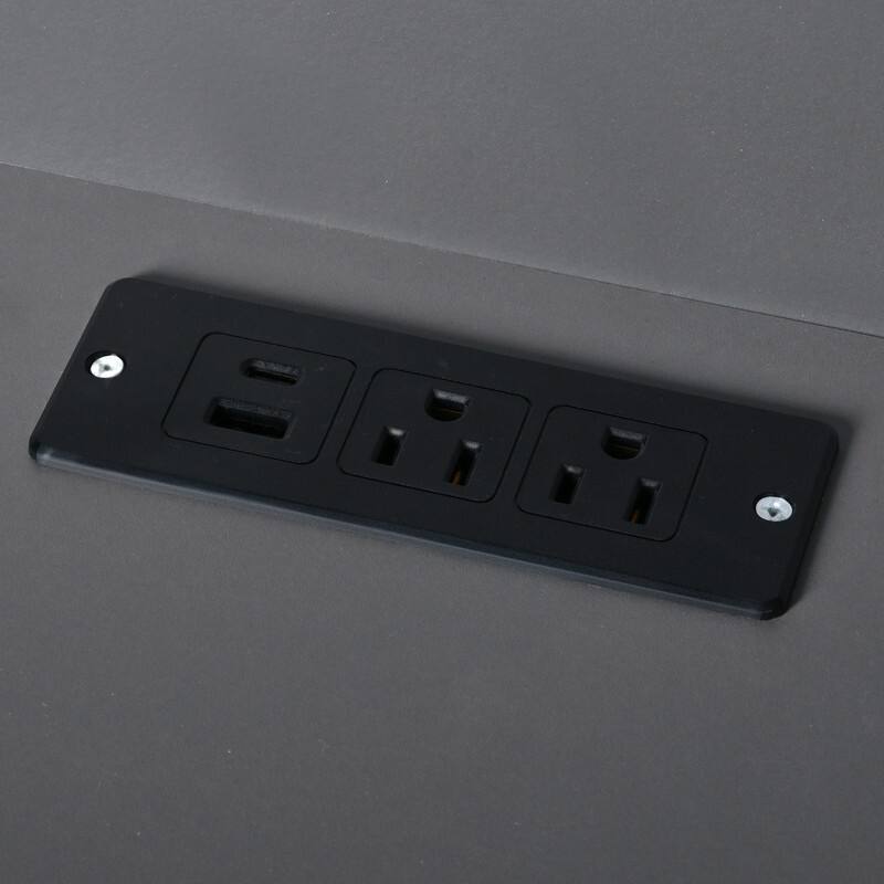 Modern 80.1" Tall Freestanding Kitchen Pantry Cabinet with Adjustable Shelves and 2 Power Outlets