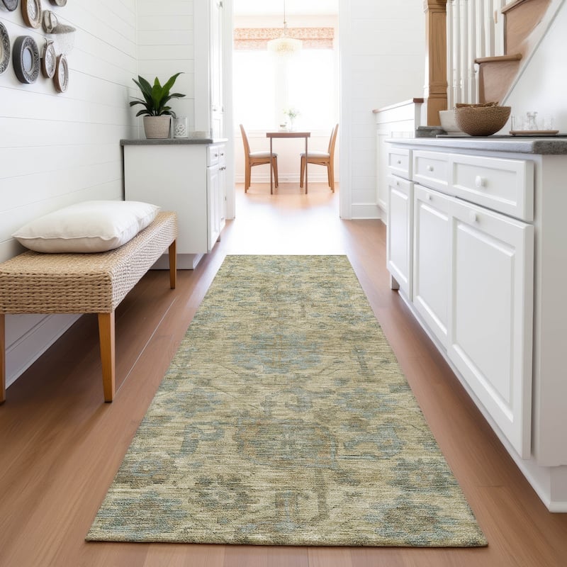 Premium Washable Super Soft Farmhouse Mayfield Rug - Beige - 2'3" x 7'6"