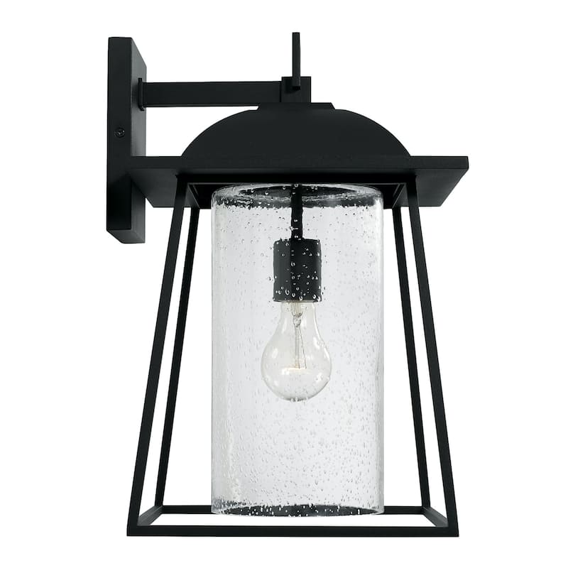 Durham 10.5" 1-light Outdoor Wall Lantern w/ Clear Seeded Glass