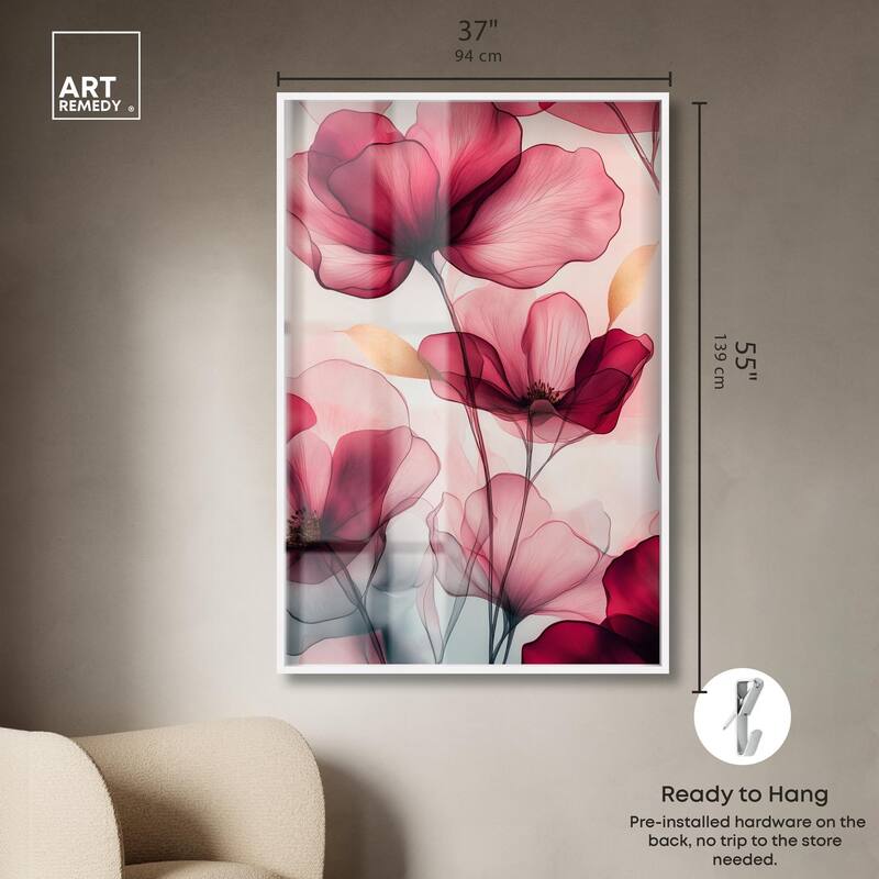 Chiffon Cherry Charm Shadowbox by Art Remedy
