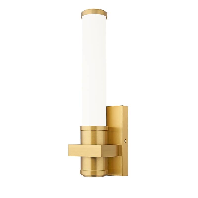 Z-Lite 1019-1S-LED Idris 17" Tall Bathroom Sconce - Modern Gold