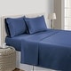 preview thumbnail 15 of 35, Luxury Egyptian Cotton Sateen Weave 800 TC Deep Pocket Sheet Set King - Dark Denim
