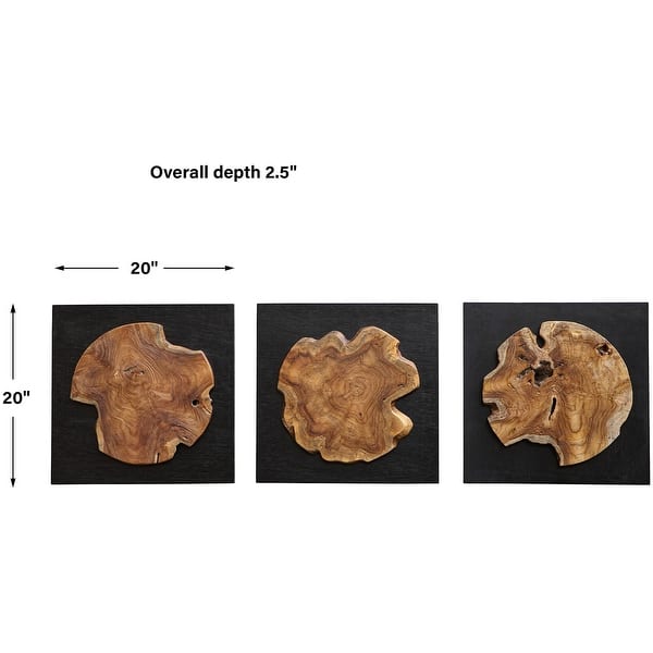 Uttermost 04336 Kolini 20" x 20" Frameless Decorative Panels - Set of