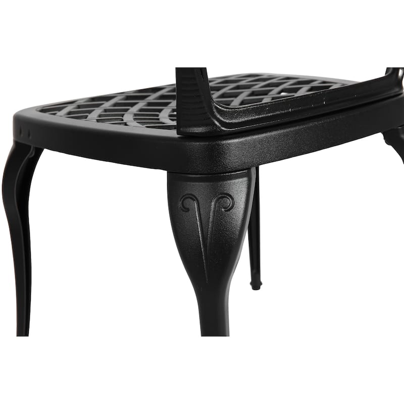 Bistro Set 3 Piece Rustproof Cast Aluminum Patio Furniture Sets