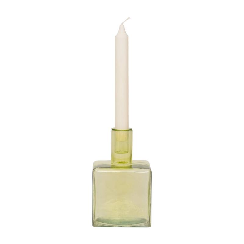 Candle Holder Cubico Pale Green - Pale green