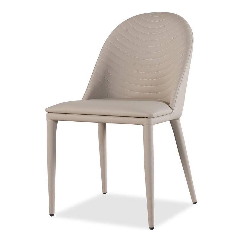 Furniture of America Thalassa Modern Faux Leather Upholstered Side Chair (Set of 2)