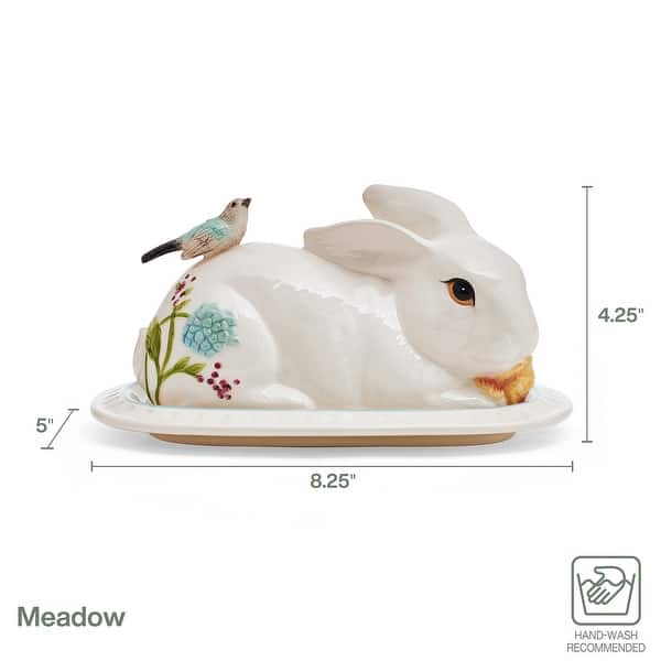 Fitz and Floyd Meadow Covered Butter Dish Bed Bath & Beyond 39986602