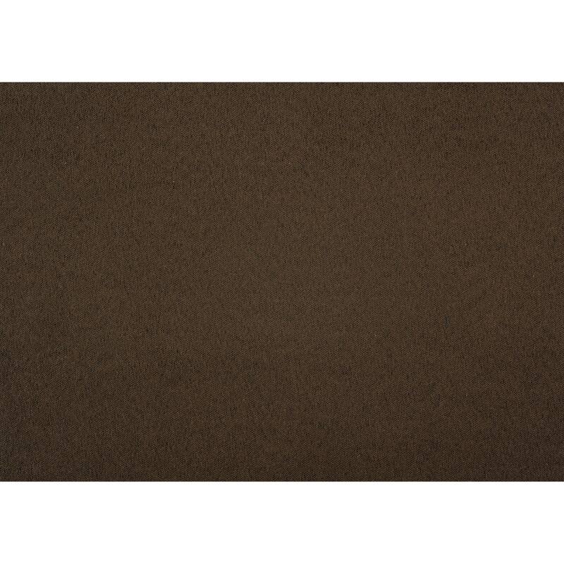 Modern Living Room 1pc Storage Ottoman Tufted Top Brown Fabric Upholstery Solid Wood Furniture
