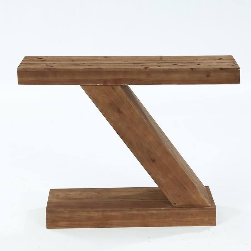 41.3 Inch Solid Wood Entryway Console Table, Farmhouse Sofa Table Behind Couch - 41.3" L x 11.8" W x 31.8" H