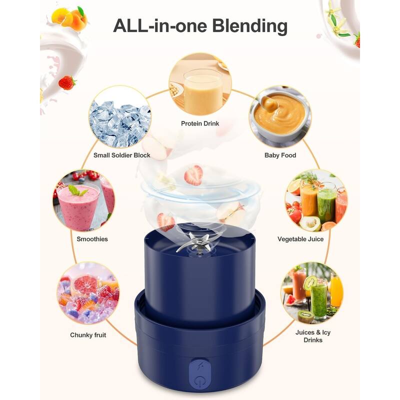 Portable USB-C Blender - Leakproof, BPA-Free, with Strap