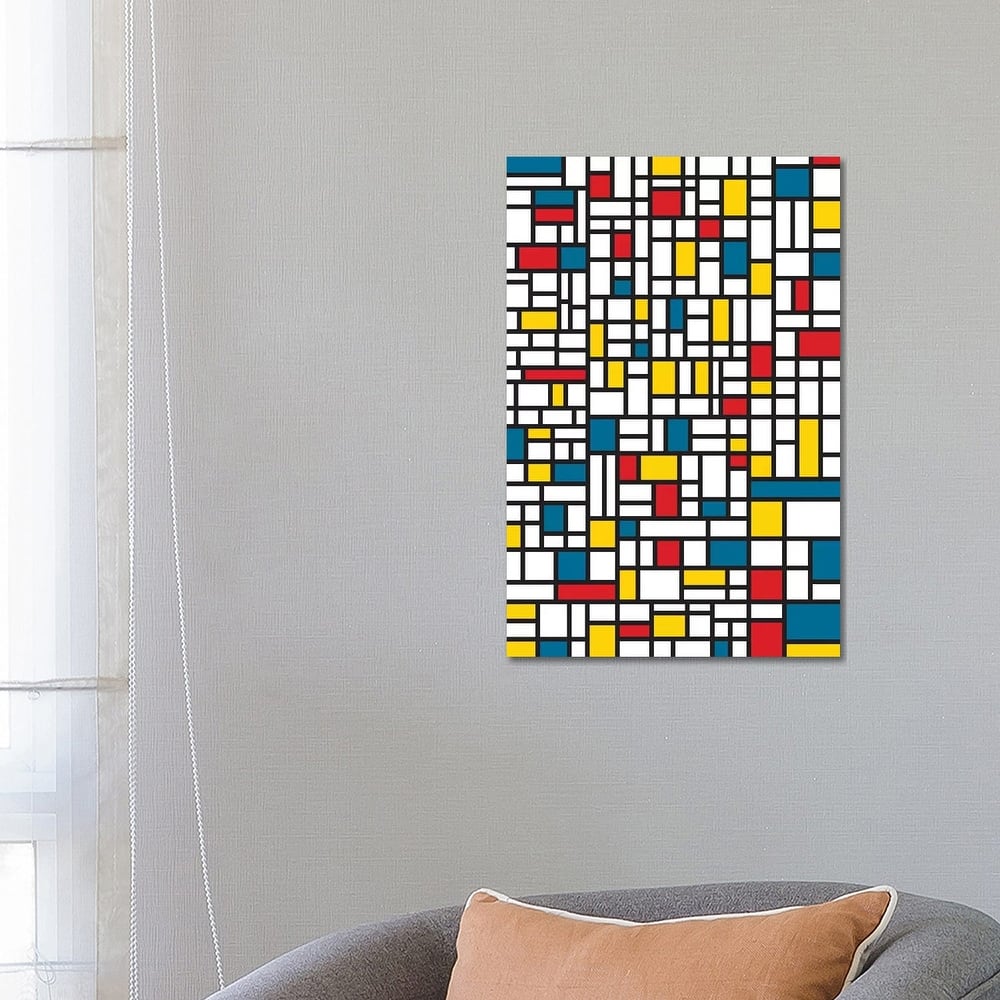iCanvas "Mondrian Extreme" by The Usual Designers Canvas Print