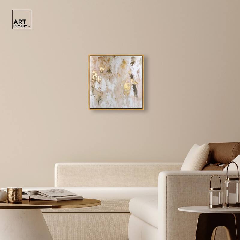Golden Glimmer Gesture II Canvas by Art Remedy