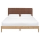 preview thumbnail 20 of 24, SAFAVIEH Couture Cassity Leather Headboard Bed