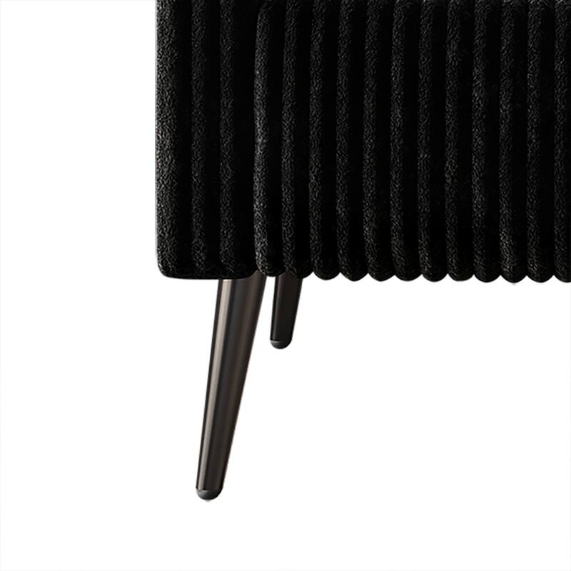 CraftPorch Corduroy Modern and Glamorous Velvet Upholstered Arm Chair