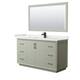 Option Light Green, Black Trim, White Quartz Top