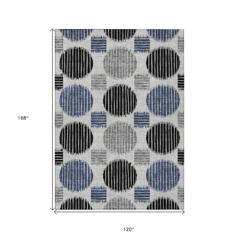 HomeRoots Geometric Transitional Rectangle Outdoor Rug