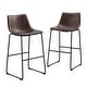 preview thumbnail 12 of 50, Middlebrook Prusiner 30-inch Faux Leather Bar Stool (Set of 2)