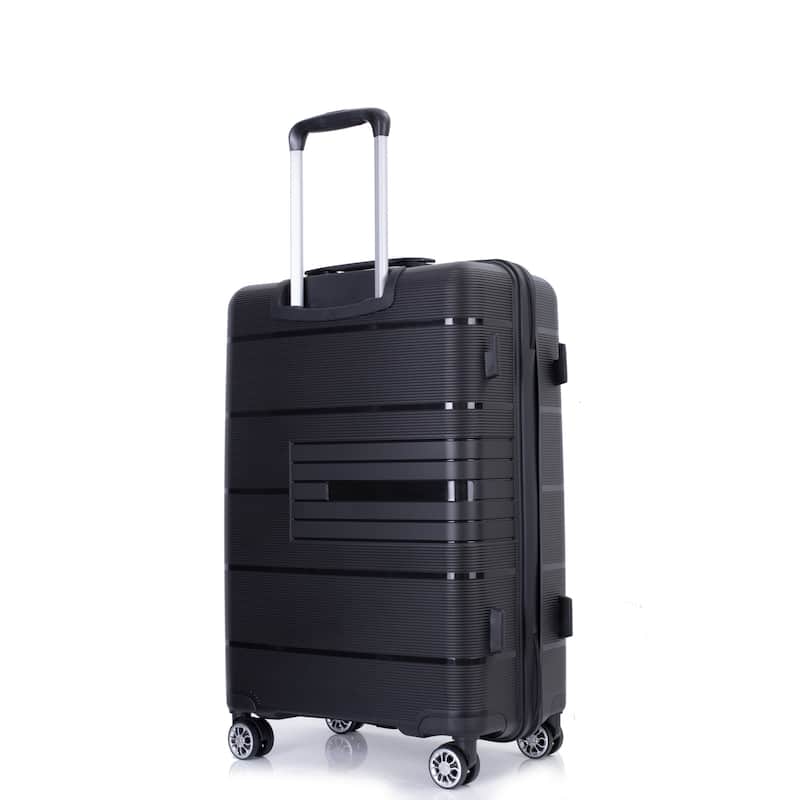 Hardshell 3 Piece PP Luggage Sets, Lightweight Durable Luggage Set with TSA Lock