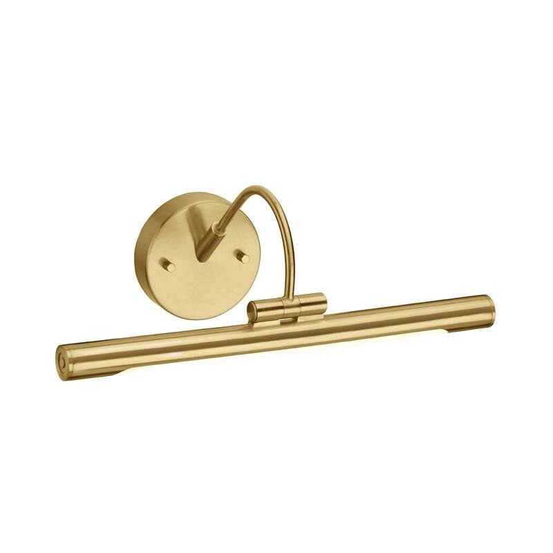 Alton Medium LED Picture Light Brushed Brass - 7"h x 15.25"w x 8.5"d