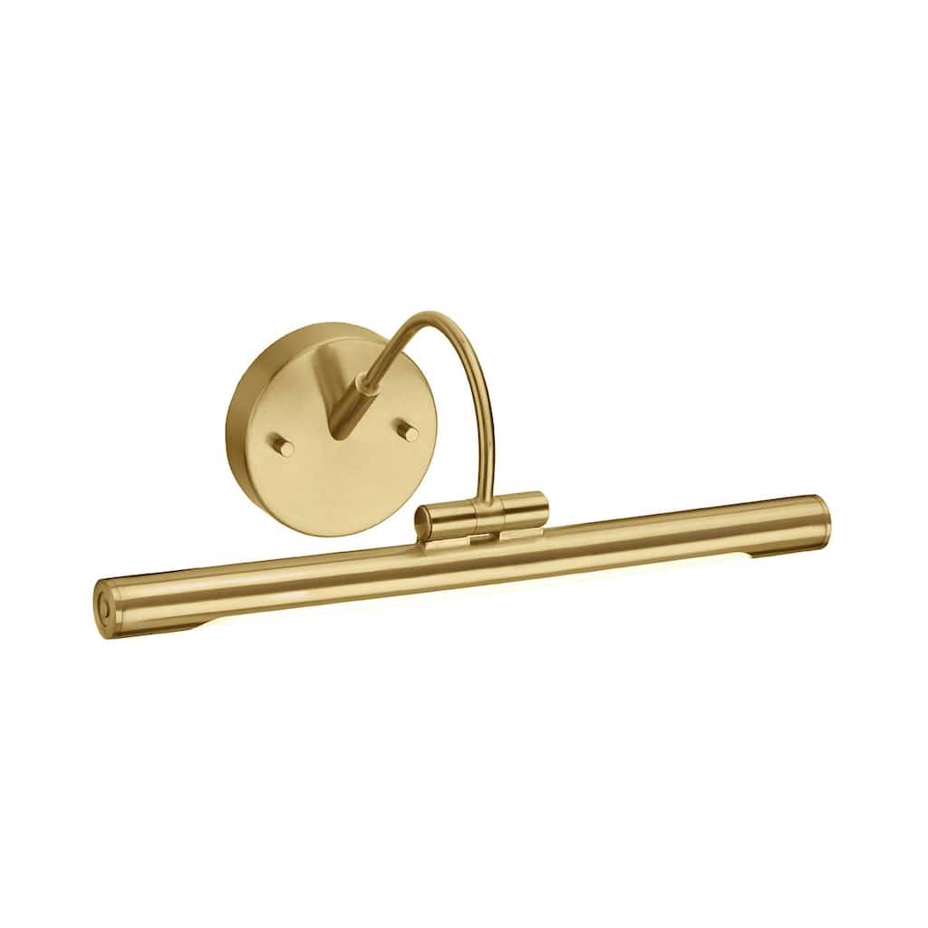 Alton Medium LED Picture Light Brushed Brass - 7"h x 15.25"w x 8.5"d