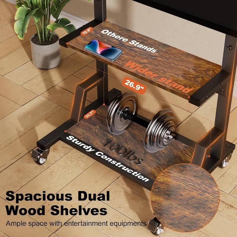 Rolling TV Stand
