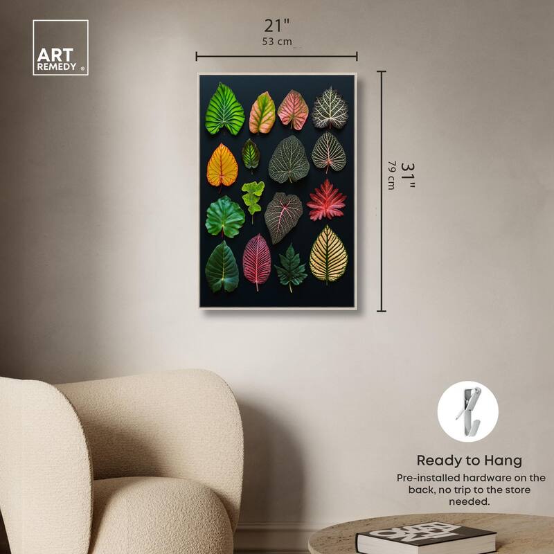 Leaf Lexicon Canvas by Art Remedy