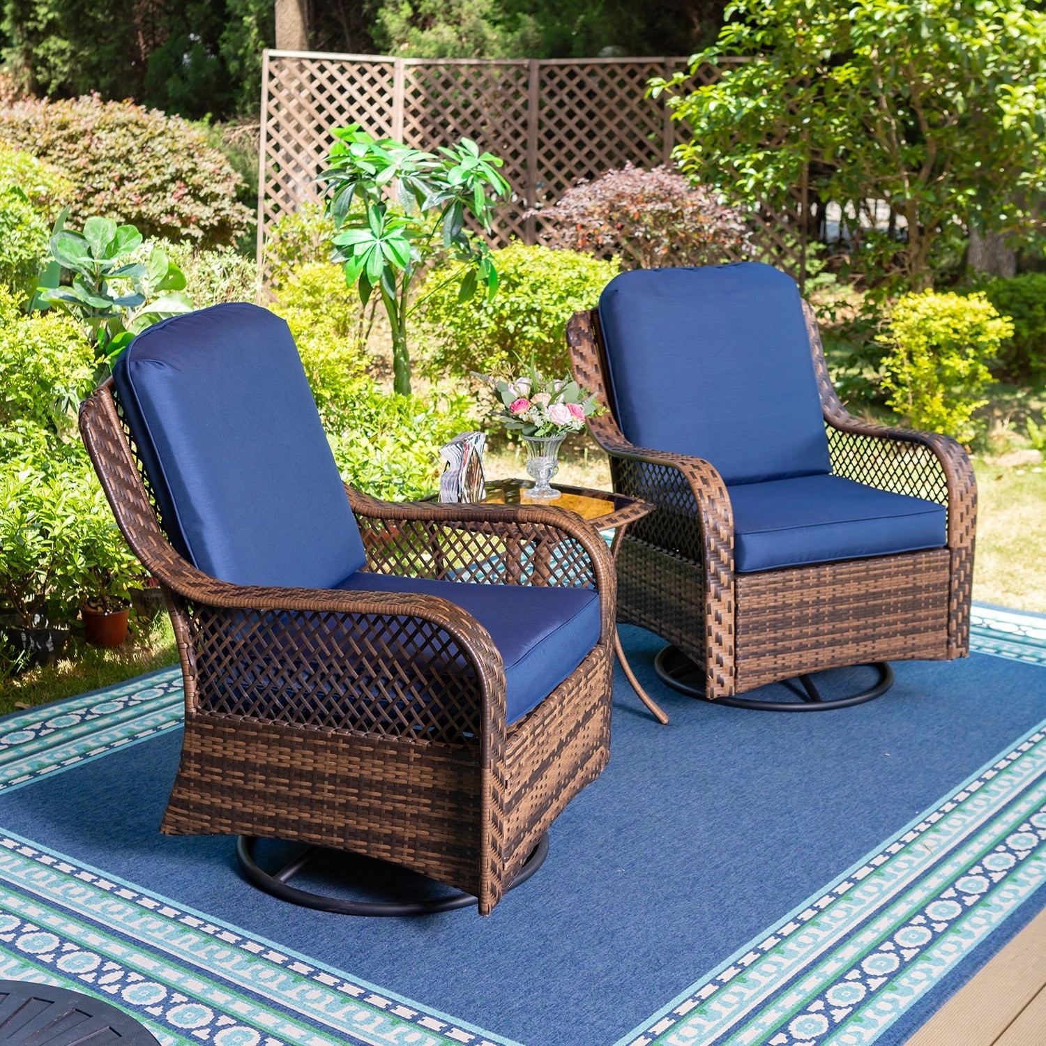 Wicker conversation online chair