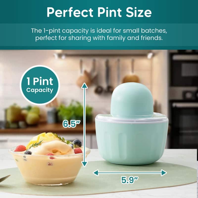 Elite Cuisine EIM5250 Electric Ice Cream Maker Quick Freeze Bowl