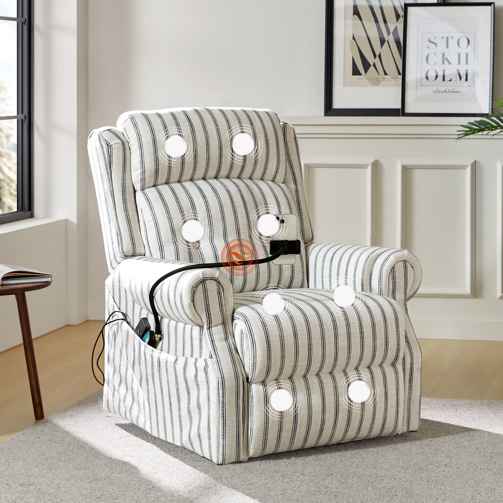 Farmhouse rocker recliner outlet