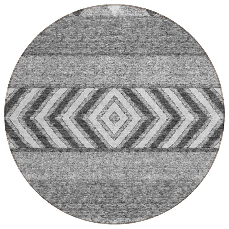 Machine Washable Indoor/ Outdoor Global Boho Chantille Rug