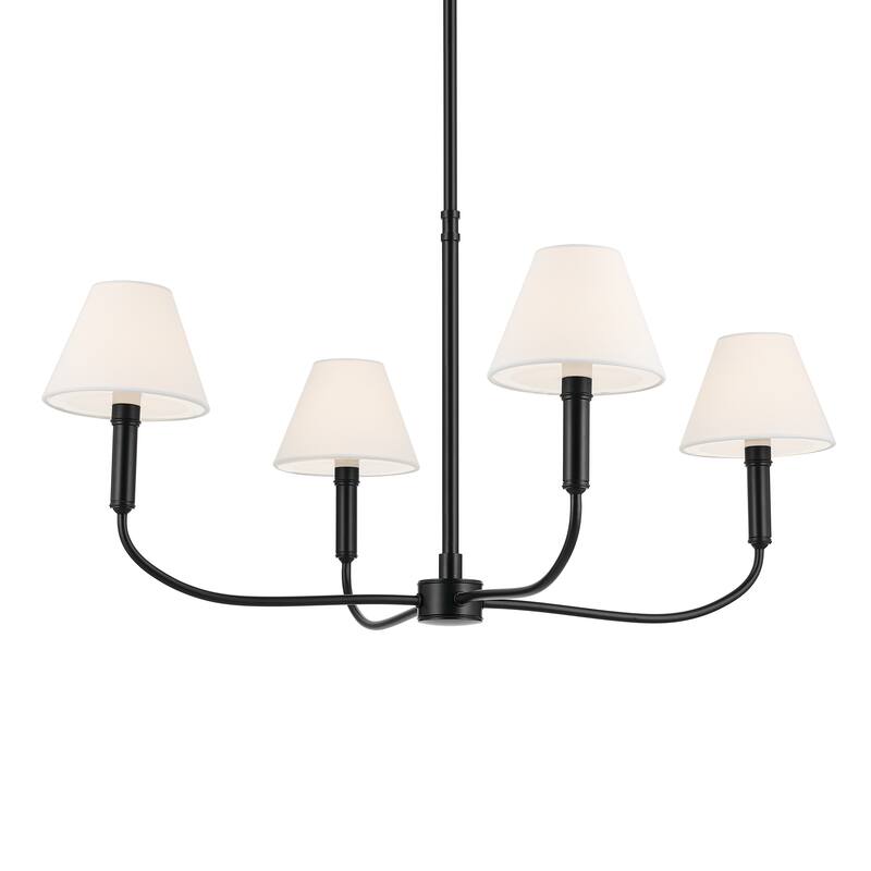 Eadie 30.75 Inch 4 Light Chandelier in Black
