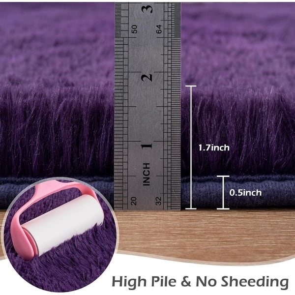 dimension image slide 4 of 6, Large Shaggy Home Decor Carpets Fluffy Area Rugs for Living Room Bedroom